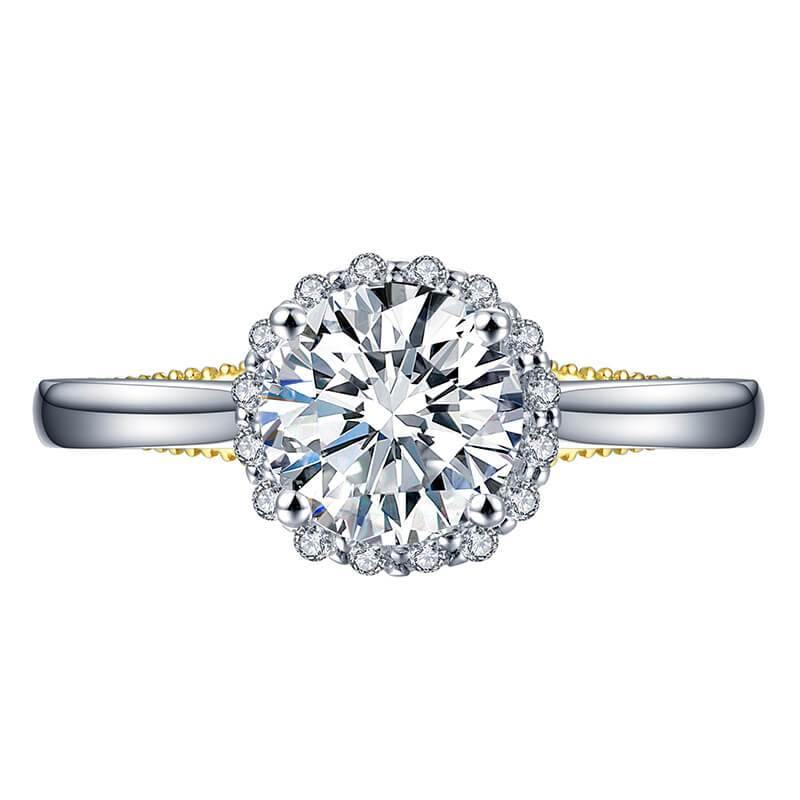 Moissanite Series Luxury Sterling Silver Ring - ReadYourHeart 1CT,RRL-2902