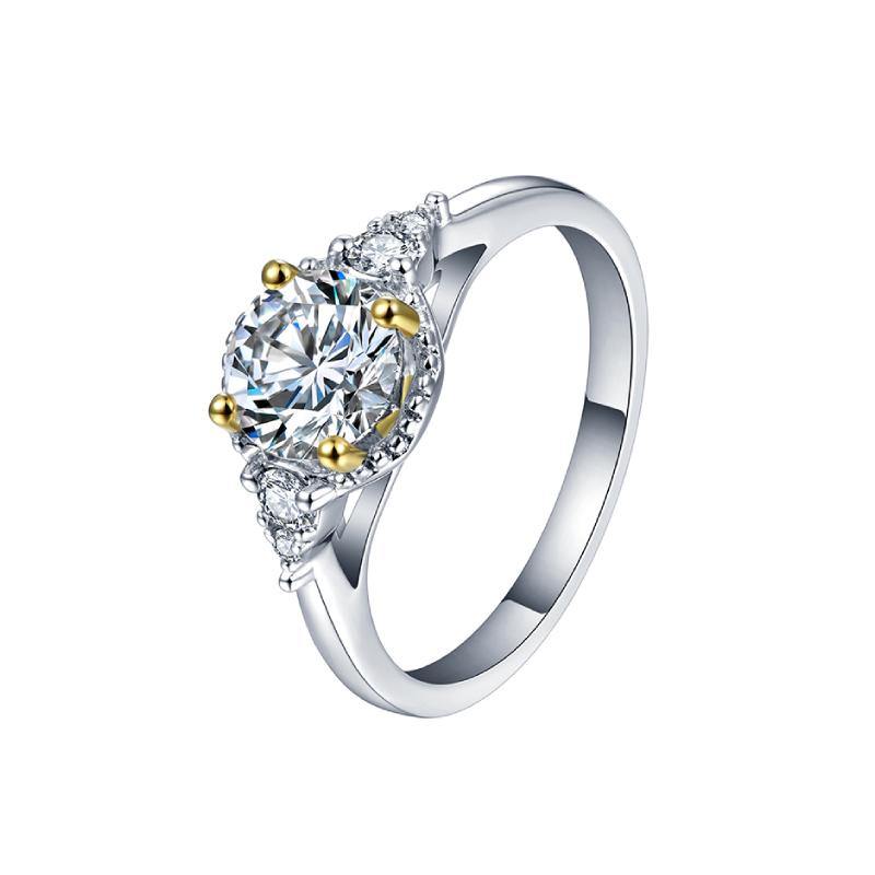 Moissanite Series Luxury Sterling Silver Ring - ReadYourHeart