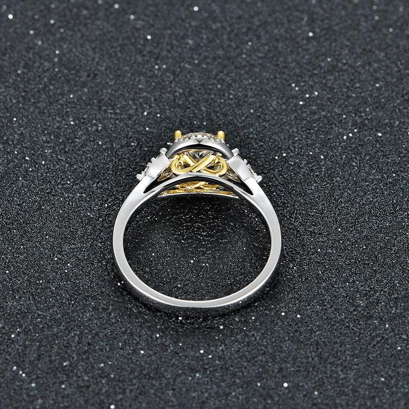Moissanite Series Luxury Sterling Silver Ring - ReadYourHeart