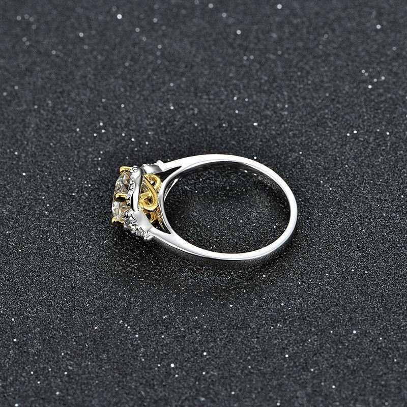 Moissanite Series Luxury Sterling Silver Ring - ReadYourHeart