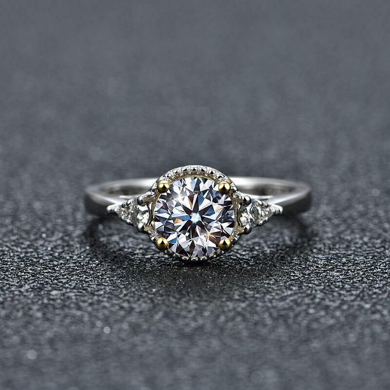 Moissanite Series Luxury Sterling Silver Ring - ReadYourHeart