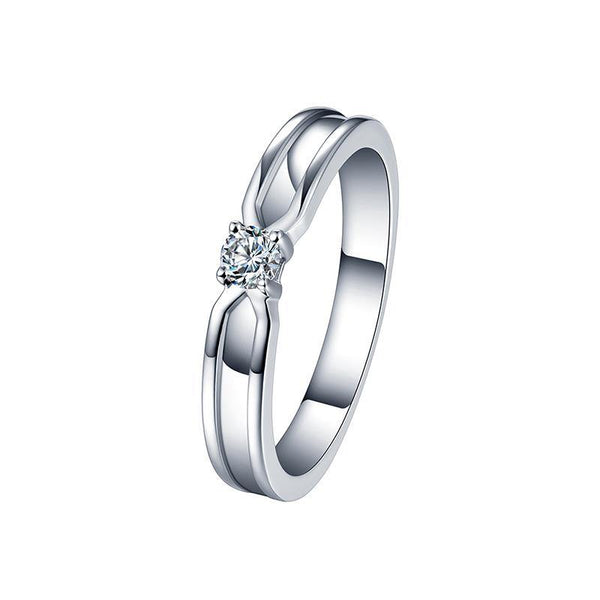 Moissanite luxury Cross Sterling Silver Wedding Band Ring - ReadYourHeart