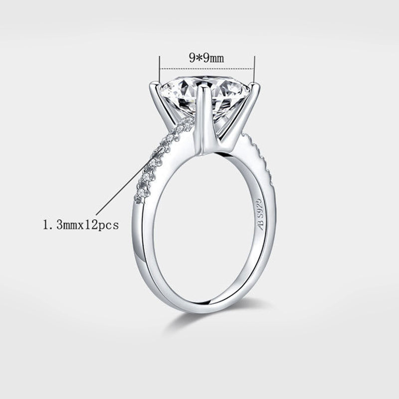 Cushion Cut Sona Diamond Pave Sterling Silver Ring - ReadYourHeart