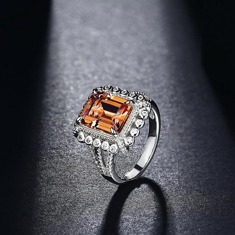 gem stone square diaspore sterling silver ring - ReadYourHeart,RRL-LTR19112601S-ZTN